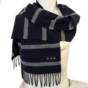 Paul & Shark Navy Stripe Wool Scarf - 🇮🇹 Made in Italy 🇮🇹